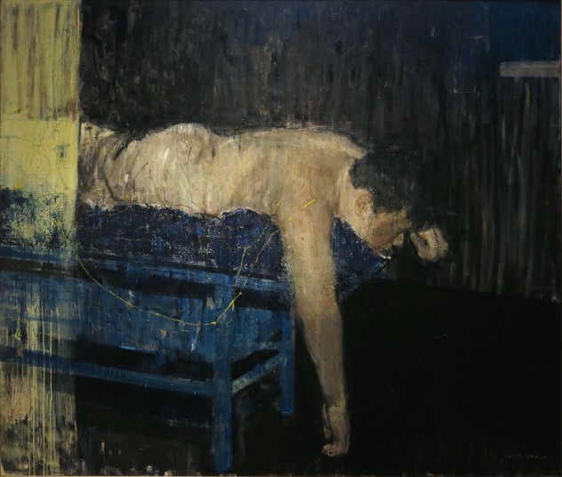 蓝色上的躯体200×170cm 布面油画 2015年
