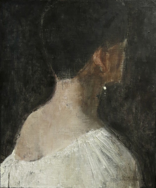 呼吸者肖像12 .3 50×60cm 布面油画 2016年