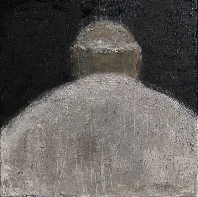 呼吸者肖像13 .1 25×25cm 布面油画 2016年