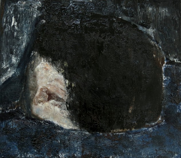 呼吸者肖像2 35×40cm 布面油画 2015年