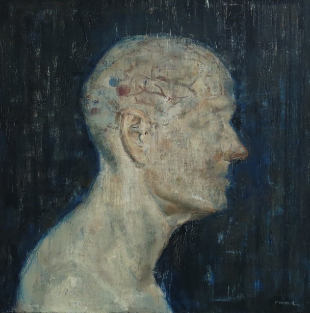呼吸者肖像5 50×50cm 布面油画 2015年
