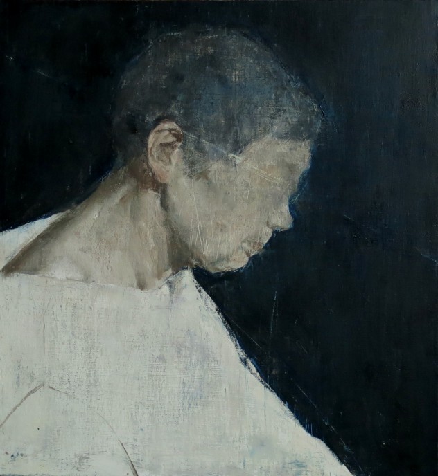 呼吸者肖像6 60×60cm 布面油画 2015年