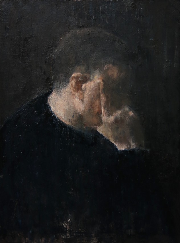 呼吸者肖像8 80×60cm 布面油画 2015年