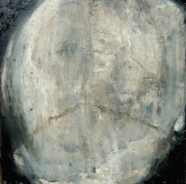 膨胀的头颅 40×40cm 2016年 布面油画