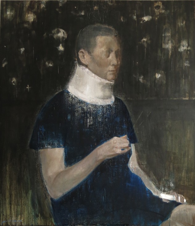 呼吸者肖像17 140×160cm 布面油画 2017年